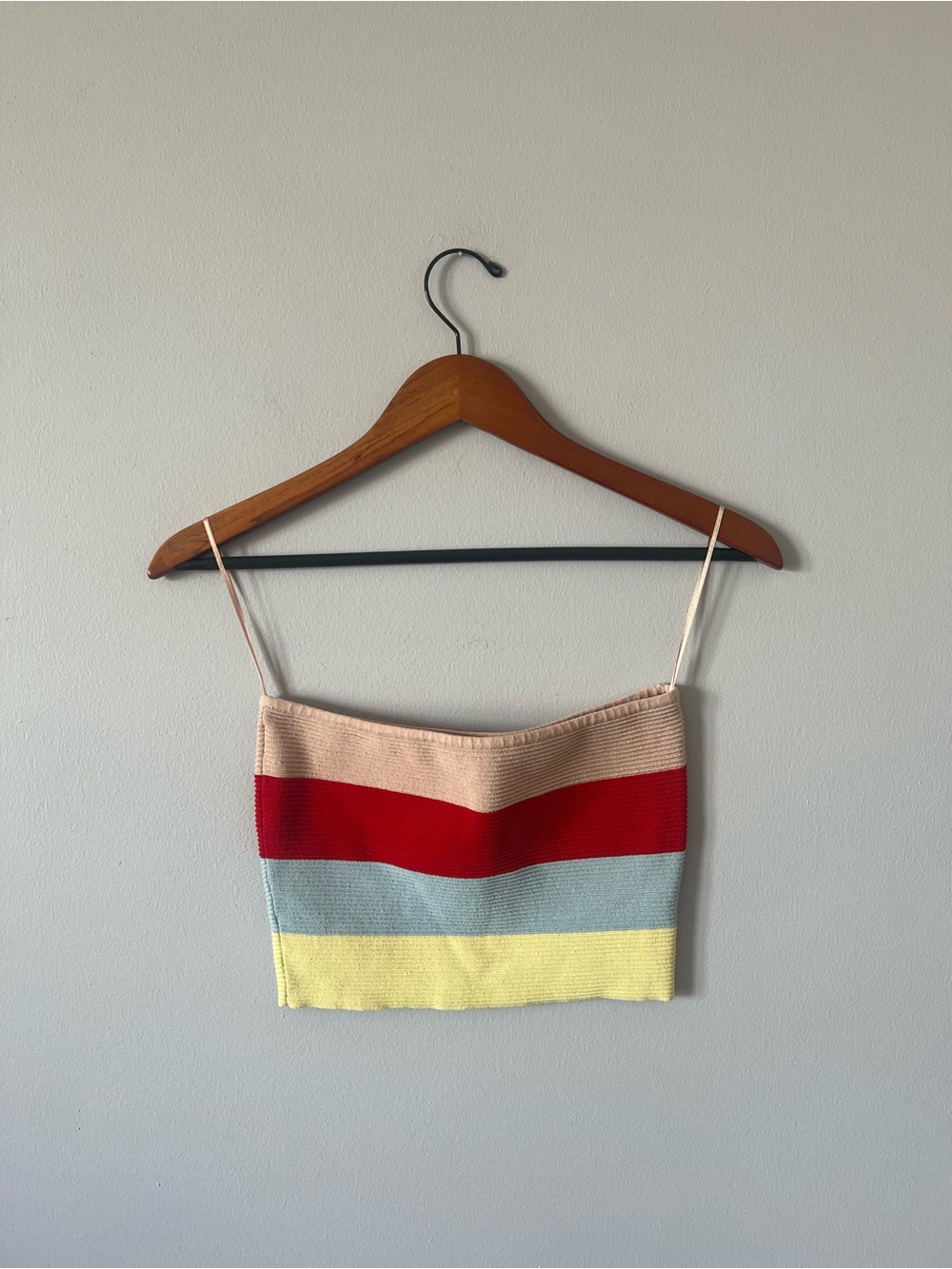 La Hearts Colorblock Knit Tube Top